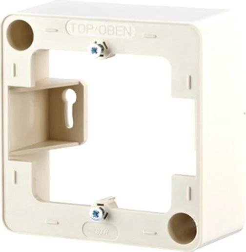 Metz Connect Aufputzrahmen 85x85x35mm 1fach, perlweiß