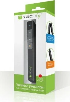 Techly ITC-LASER26 Wireless Presenter mit Laserpointer schwarz, USB-A (103472) – Bild 3 von 6