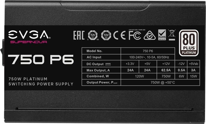 EVGA SuperNOVA P6 750 750W, ATX