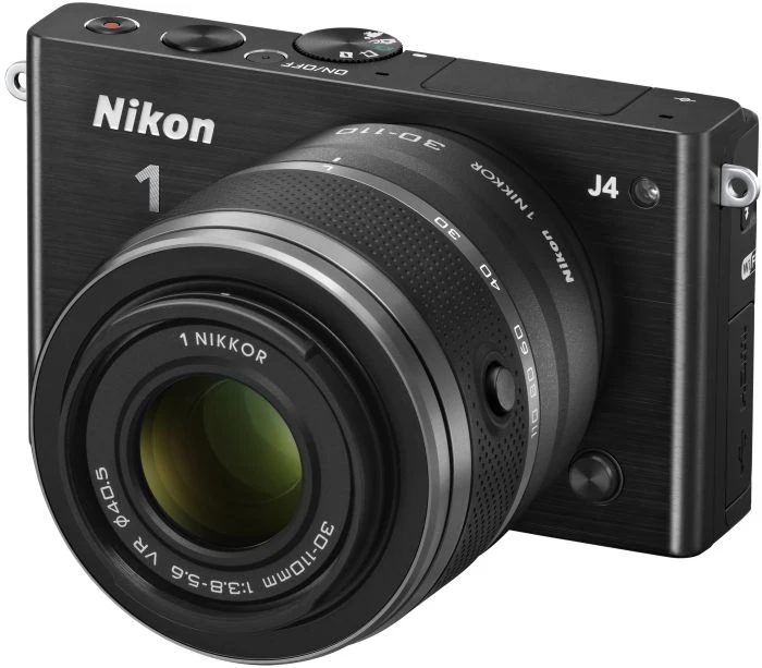 Nikon 1 J4 schwarz mit Objektiv 1 NIKKOR 10-30mm 3.5-5.6 PD-Zoom VR und 1 NIKKOR 30-110mm 3.8-5.6 VR