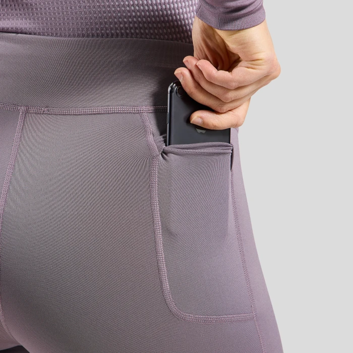 Odlo Essentials Tights Laufhose lang gray ridge (Damen)