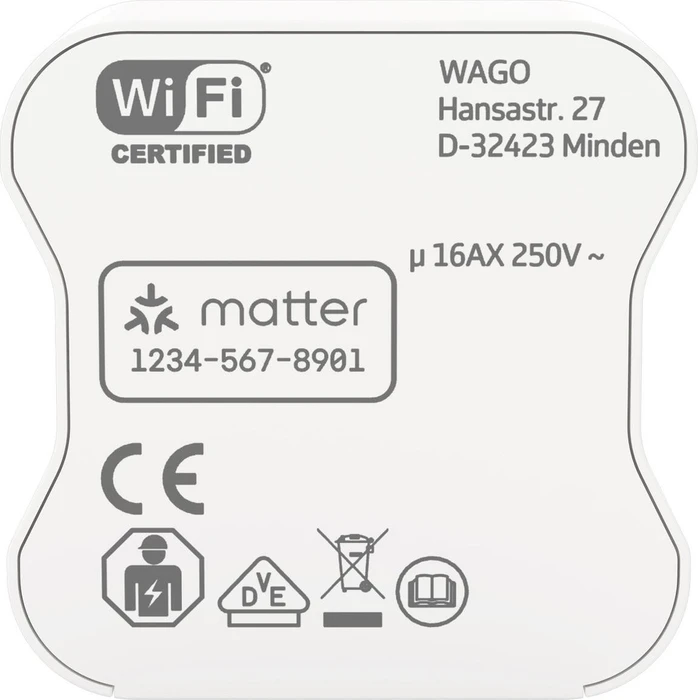 Wago Home Relay 1-fach 1DI/1DO, 16A, Schaltaktor