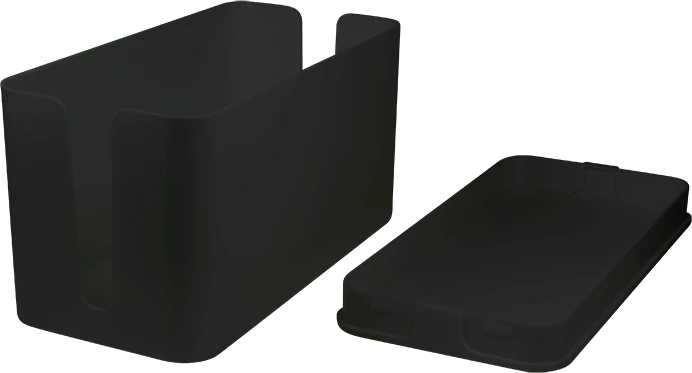 LogiLink Kabelbox klein, 235x115x120mm, schwarz