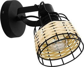 Eglo Anwick Spot 1-flammig schwarz/natur