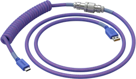 Glorious Coiled Cable USB-C auf USB-A, Tastaturkabel (Spiral-Textilkabel), 1.37m, Nebula