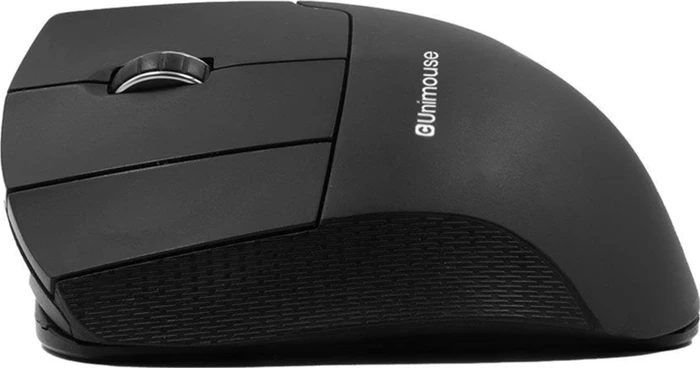 Contour Design UniMouse kabellose Vertikale Maus, schwarz matt, Linkshänder, USB/Bluetooth