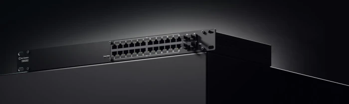 Teltonika SWM Rackmount Gigabit Managed Switch, 24x RJ-45, 4x SFP, 300W PoE+