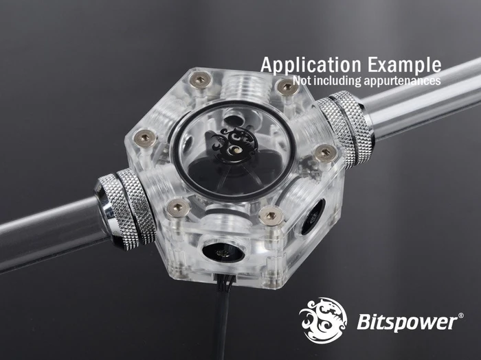 Bitspower Hexagon Durchflusssensor RGB