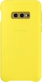 Samsung Leather Cover für Galaxy S10e gelb
