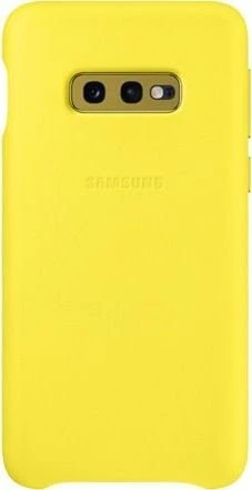 Samsung Leather Cover für Galaxy S10e gelb