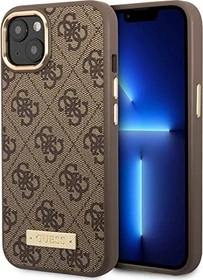 Guess Hard Case 4G MagSafe für Apple iPhone 14 Plus braun