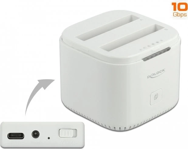 DeLOCK Dockingstation SATA 6Gb/s, USB-C 3.1