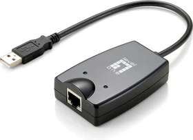 LevelOne USB-0401 Rev. 1 LAN-Adapter, RJ-45, USB-A 2.0 [Stecker] (USB-0401 V1)