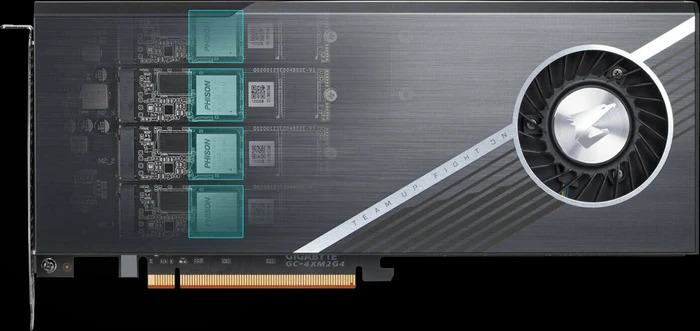 GIGABYTE AORUS Gen4 AIC SSD 8TB, Add-In Card / PCIe 4.0 x16