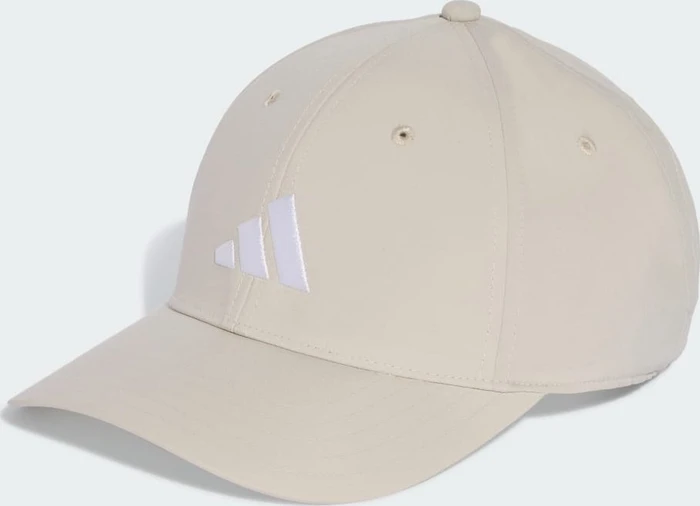 adidas New Logo Embroidered Baseball Kappe beige/weiß