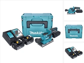Makita DBO382RTJ LXT Akku-Schwingschleifer inkl. MAKPAC + 2 Akkus 5.0Ah