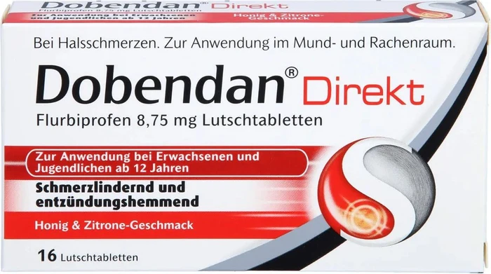 Dobendan Direkt Flurbiprofen 8.75mg Lutschtabletten, 16 Stück
