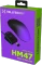 Hellyberry HM47 Pro Wireless Gaming Mouse mit Ladestation, schwarz/violett, USB/Bluetooth Vorschaubild