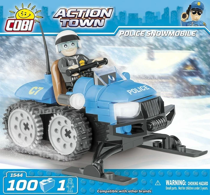 Cobi Action Town Police Snowmobile