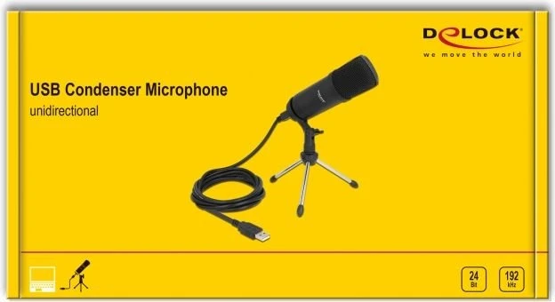 DeLOCK Professionelles USB Kondensator Mikrofon