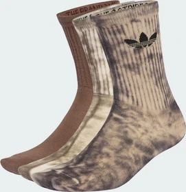 adidas Tie-Dye Crew Socken utility black/off white/earth strata, 3 Paare