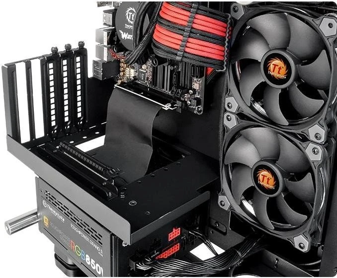 Thermaltake Core P1, schwarz, Glasfenster, Mini-ITX