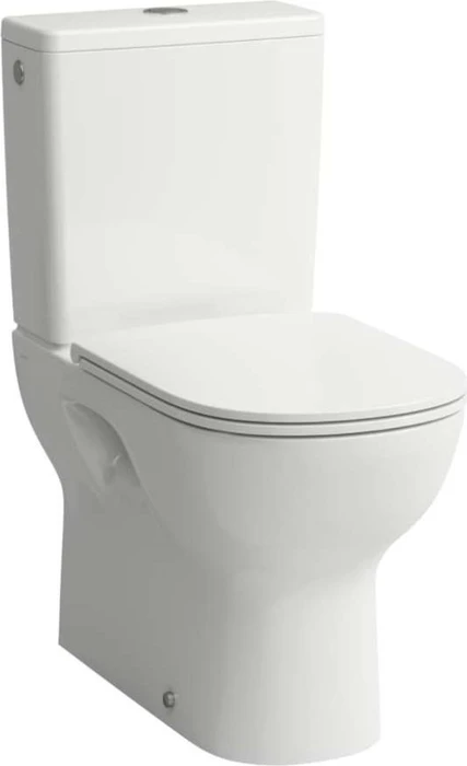 Laufen Lua Stand-WC für aufgesetzten Spülkasten, Tiefspüler, spülrandlos, Abgang waagrecht/senkrecht