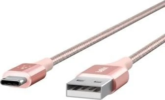 Belkin MIXIT DuraTek USB-C/USB-A Kabel, 1.2m rosegold