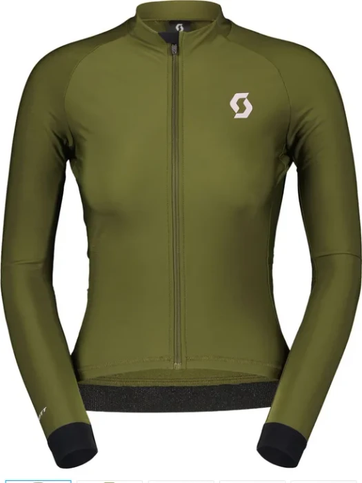 Scott RC Pro Warm Trikot langarm fir green/cloud pink (Damen)