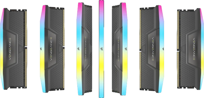 Corsair Vengeance RGB grau UDIMM 32GB Kit, DDR5-6000, CL36-44-44-96
