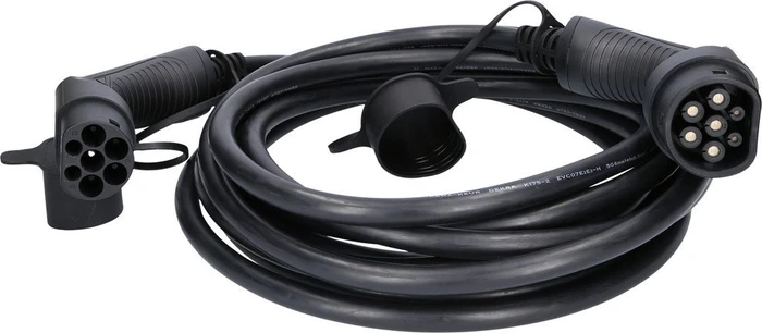 KS Tools efuturo Ladekabel gerade Typ 2 auf Typ 2, 22kW, 8m