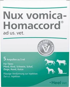 Heel Nux Vomica Homaccord vet. Ampullen, 5 Stück