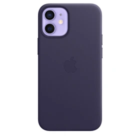 Apple Leder Case mit MagSafe für iPhone 12 Mini dunkelviolett