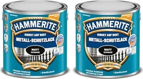 Hammerite Metallschutz-Lack außen matt schwarz, 2.5l