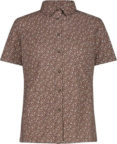 CMP Geometrischer-Druck Hemd kurzarm toffee/cream (Damen)