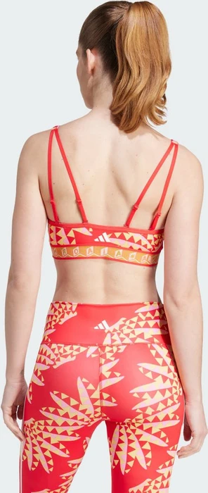adidas x FARM Rio Medium-Support Sport-BH tomato/spring yellow (Damen)