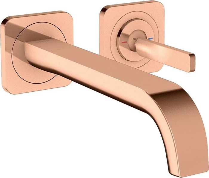Hansgrohe Axor Citterio E Waschbeckenarmatur Unterputz polished red gold