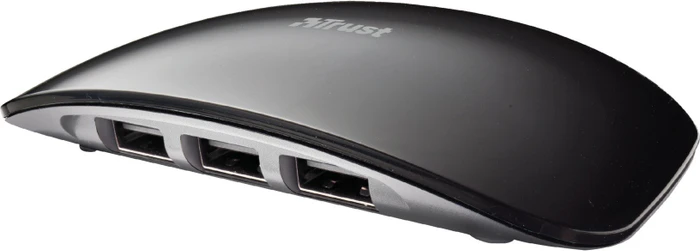 Trust Curve USB-Hub, 4x USB-A 2.0, USB 2.0 Mini-B [Buchse]