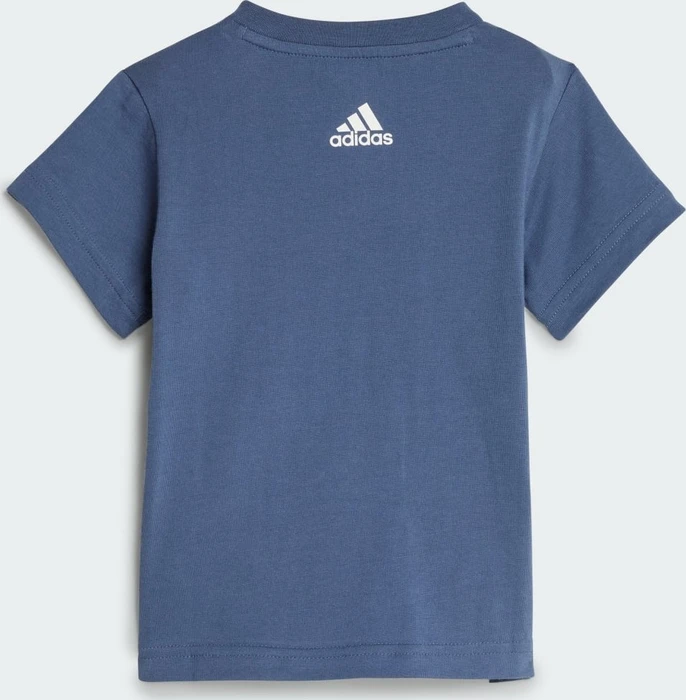 adidas Essentials Lineage Organic Cotton T-Shirt und Shorts Set preloved ink/semi green spark (Junior)