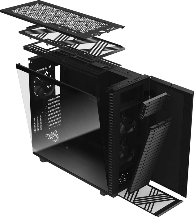 Fractal Design Define 7 XL Black TG Dark Tint, Glasfenster, schallgedämmt