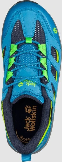 Jack Wolfskin Vojo Texapore Low blau/grün (Junior)