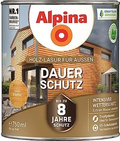 Alpina Farben Dauer-Schutz Holz-Lasur außen kiefer, 750ml