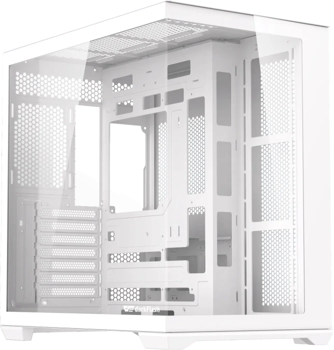 DarkFlash C280 White, Glasfenster