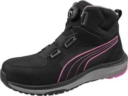 Puma Aspire Disc Mid S3S ESD Sicherheitsschuhe schwarz (Damen)