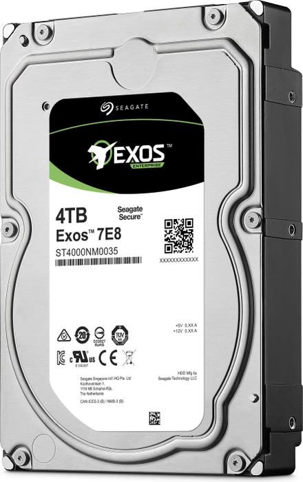 Seagate Exos E 7E8 4TB, 24/7, 4Kn / 3.5" / SATA 6Gb/s