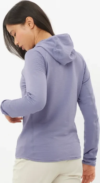 Salomon Essential Lightwarm Hooded Funktionsjacke blue granite (Damen)