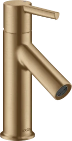 Hansgrohe Axor Starck Einhebel-Waschtischmischer 80 mit Hebelgriff und Ablaufgarnitur brushed bronze