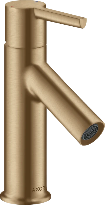 Hansgrohe Axor Starck Einhebel-Waschtischmischer 80 mit Hebelgriff und Ablaufgarnitur brushed bronze