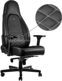 noblechairs Icon Gamingstuhl, schwarz/weiß