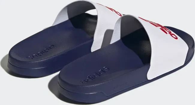 adidas Shower Adilette cloud white/better scarlet/victory blue